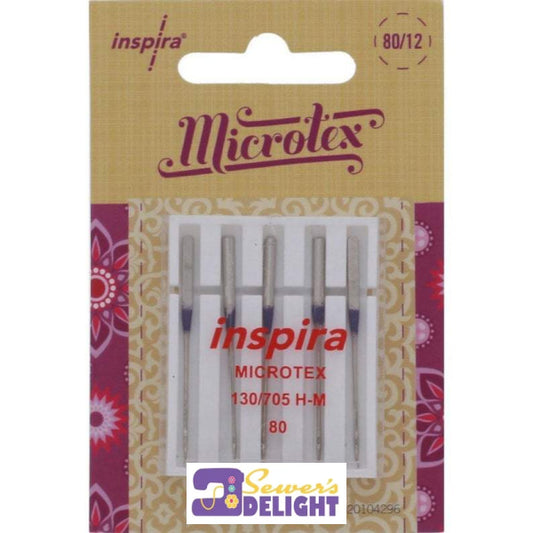 Inspira Needles Microtex 80 Pins &