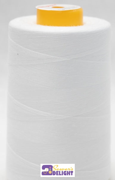 Tiger Overlocker Thread- White 5000M Sewing-Tools