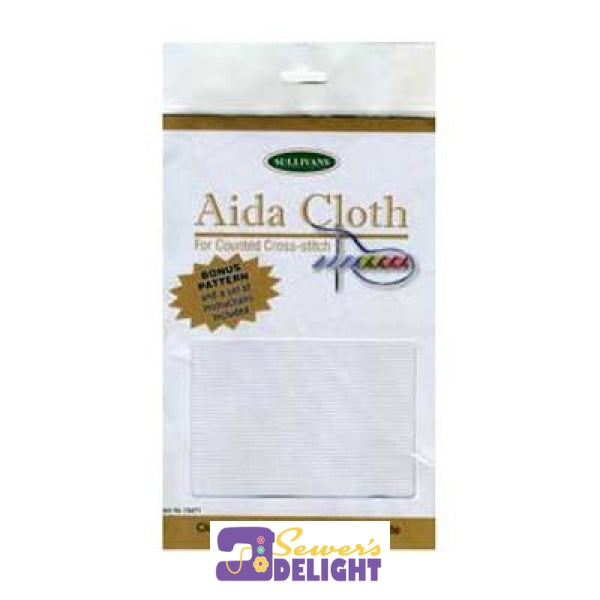 Aida Cloth White 36 X 45Cm 14 Count Wadding & Interfacing