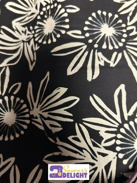 Batik Black/White Mix Fabric