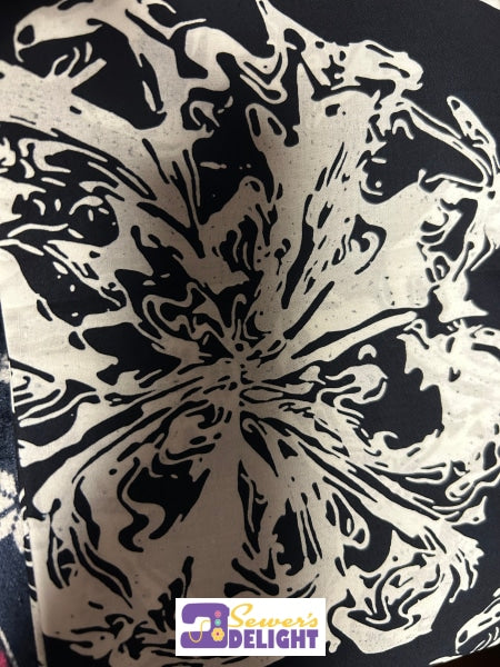 Batik Black/White Mix Fabric