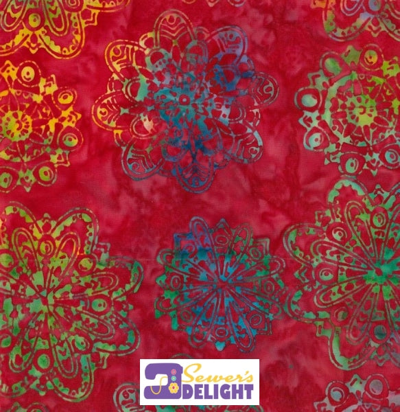 Batik Bright Mandala - 1230 Fabric