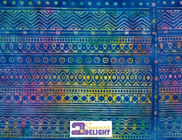 Batik Bright Mandala - 1246 Fabric