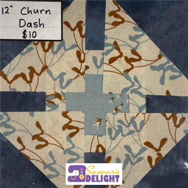 Churn Dash Pre-Cut Blocks 3 Precut Fabric