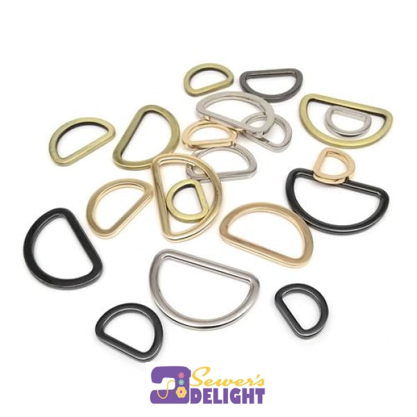 D Ring -25Mm (1) Antique Brass - 4 Pkt Rings