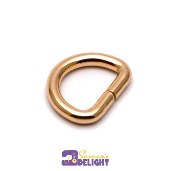D Ring -25Mm (1) - 4 Pkt Gold Rings