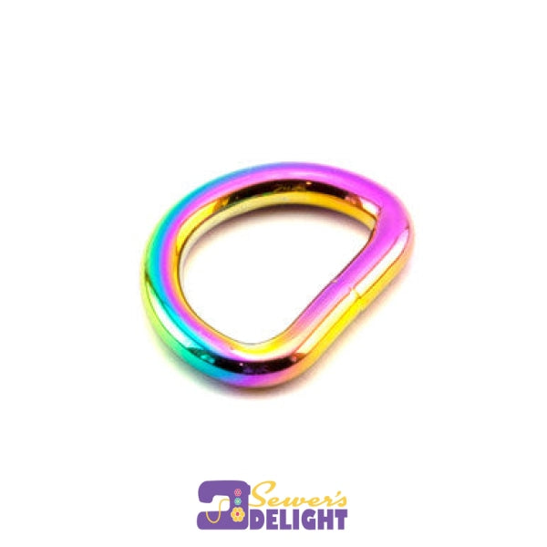 D Ring -25Mm (1) - 4 Pkt Rainbow Rings