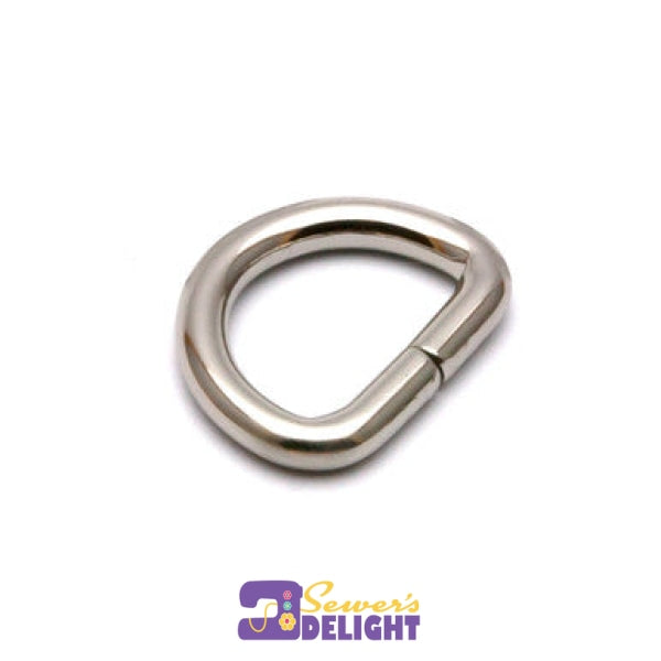 D Ring -25Mm (1) - 4 Pkt Silver Rings