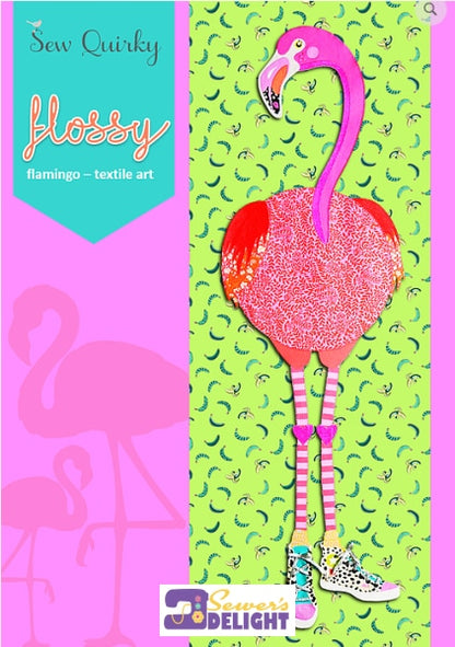 Flossy Flamingo Applique Pattern Book & Patterns