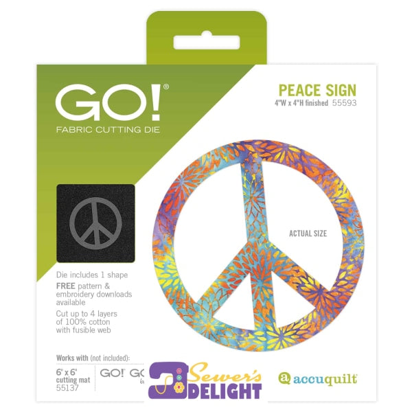 Go! Peace Sign Cutting Machines & Dies