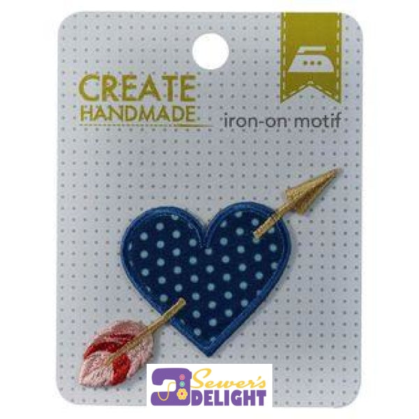 Heart Arrow Motif Zips & Buttons