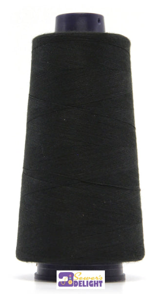 Hemline Overlocker Thread-Black Threads