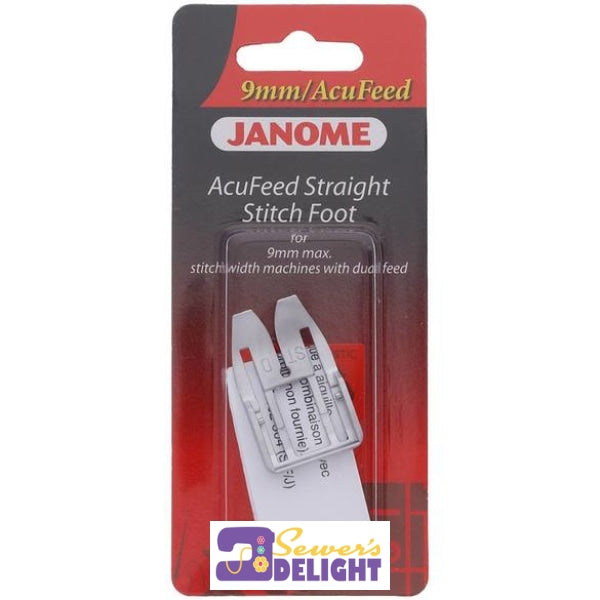 Janome Acufeed Flex Straight Stitch Foot - 9Mm Machine Feet & Accessories