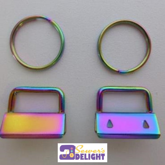 Rainbow Keyfobs- 25Mm Bag Hardware