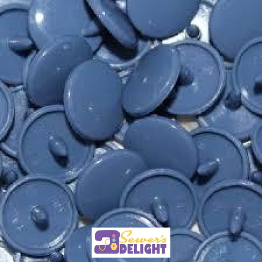 Plastic Kam Snaps Prussian Blue Zips & Buttons