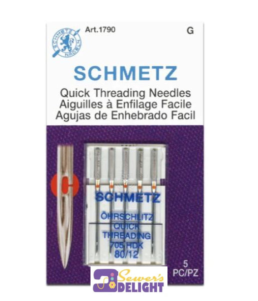 Schmetz Quick Threading Needles 80/12 Sewing-Tools