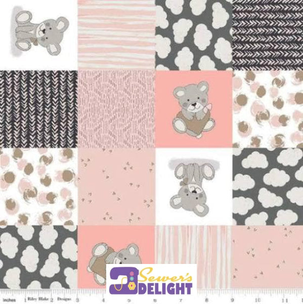 Sleep Tight Cheater Quilt- Pink Sparkle Fabrics & Pre-Cut Packs