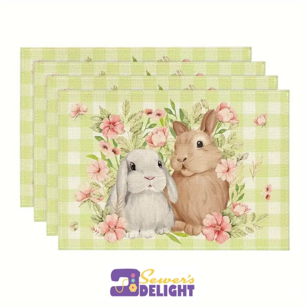 Table Runner/Placemats - Easter The Mad Hooper
