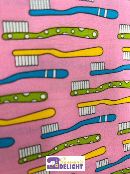 Toothpaste -Pinks Fabric